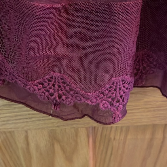 It’s Pink brand crocheted front and trim sleeveless dress top. - Picture 4 of 5